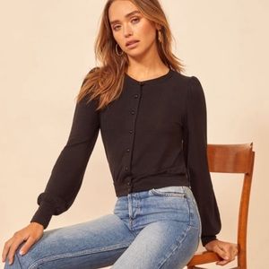Reformation Sara Tencel Cardigan Sweater